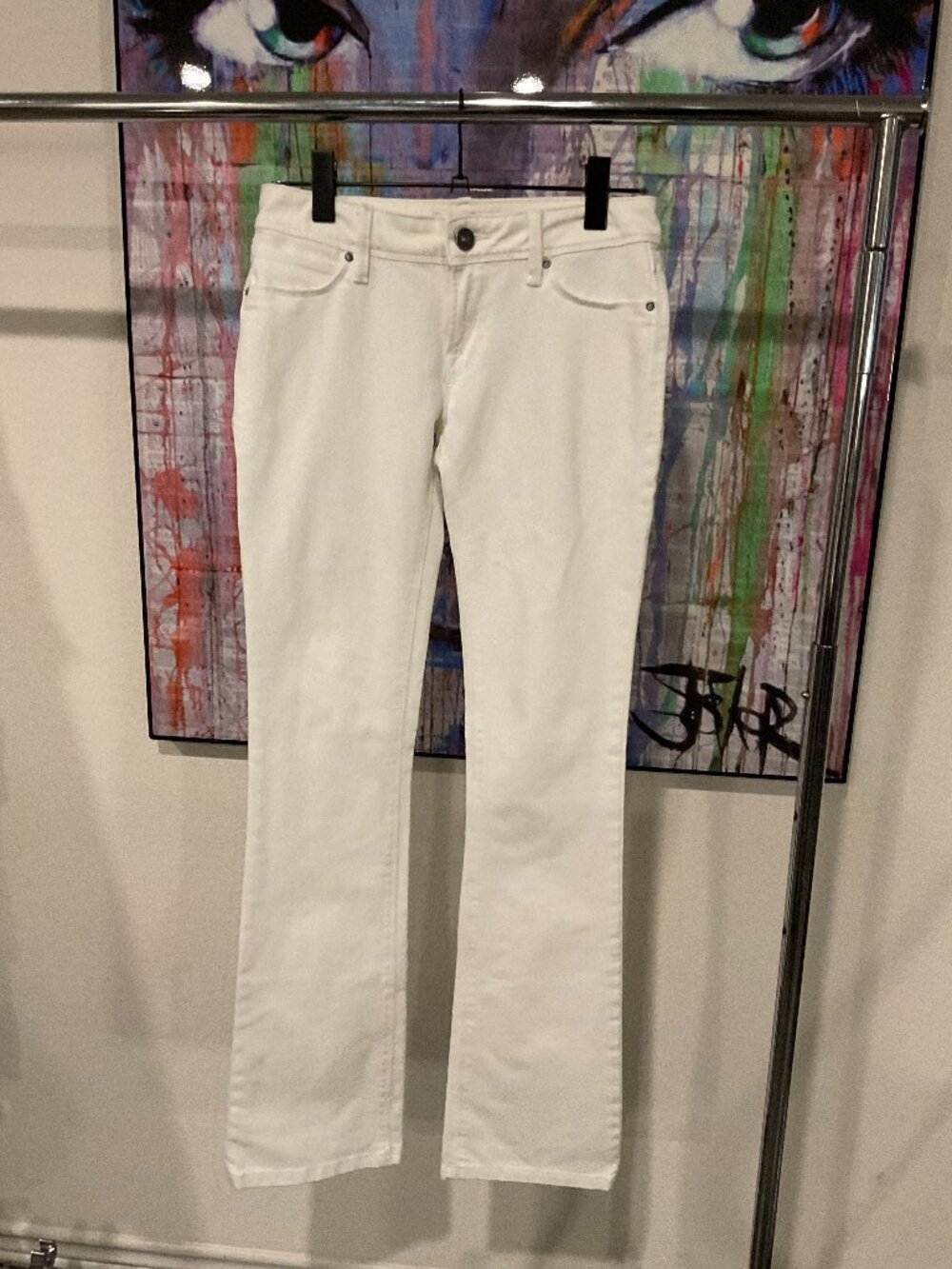 DL1961 Cindy Slim Boot White Jeans Size 26